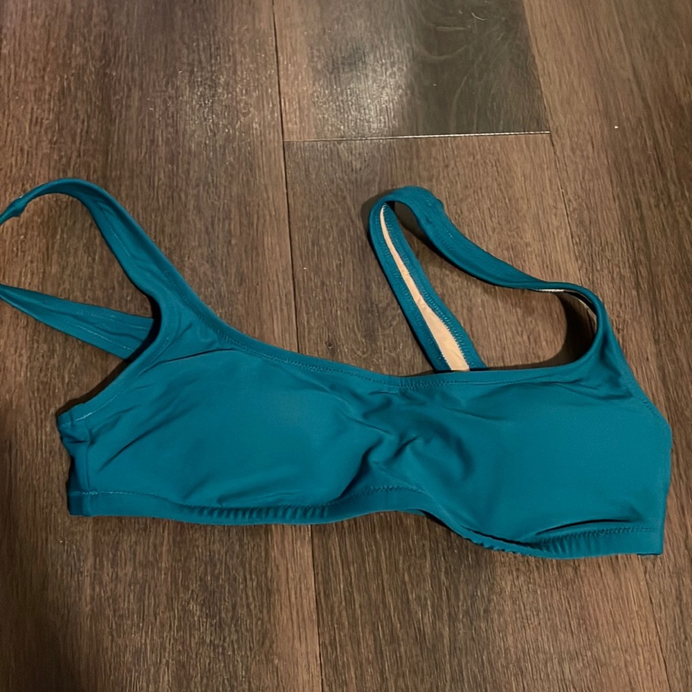 JCREW Emerald Green Swim Top Size Small